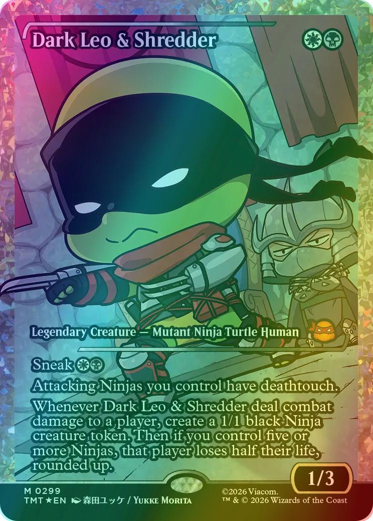 Dark Leo & Shredder [299] [Japan Showcase] [Teenage Mutant Ninja Turtles] [Fracture Foil]