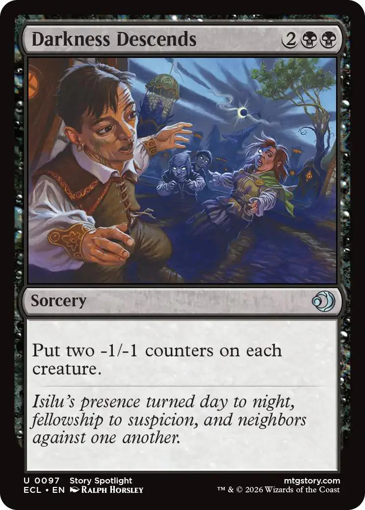 Darkness Descends [97] [Lorwyn Eclipsed] [Non-Foil]