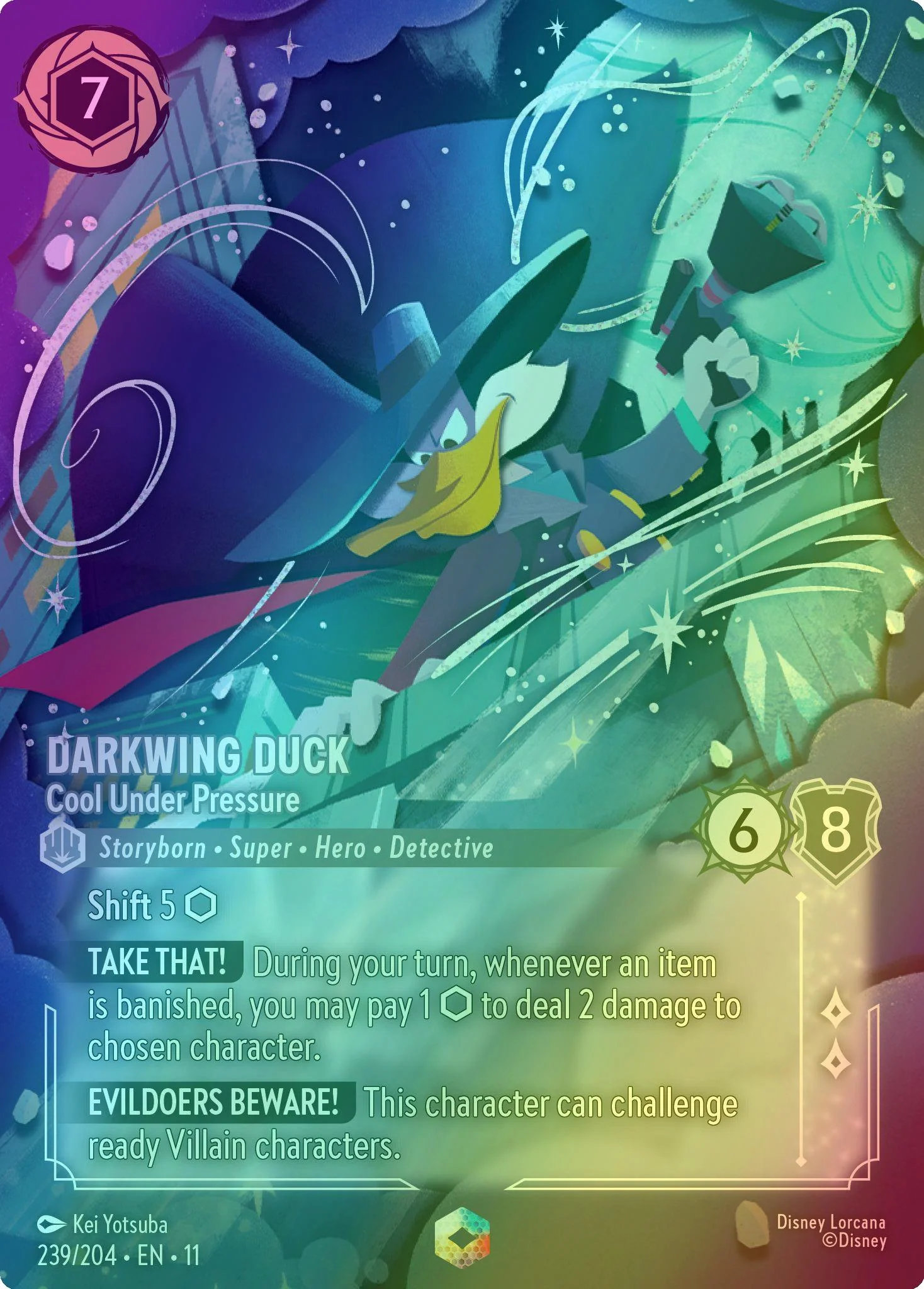 Darkwing Duck - Cool Under Pressure (Enchanted) - 239/204 [Winterspell] [Holofoil]