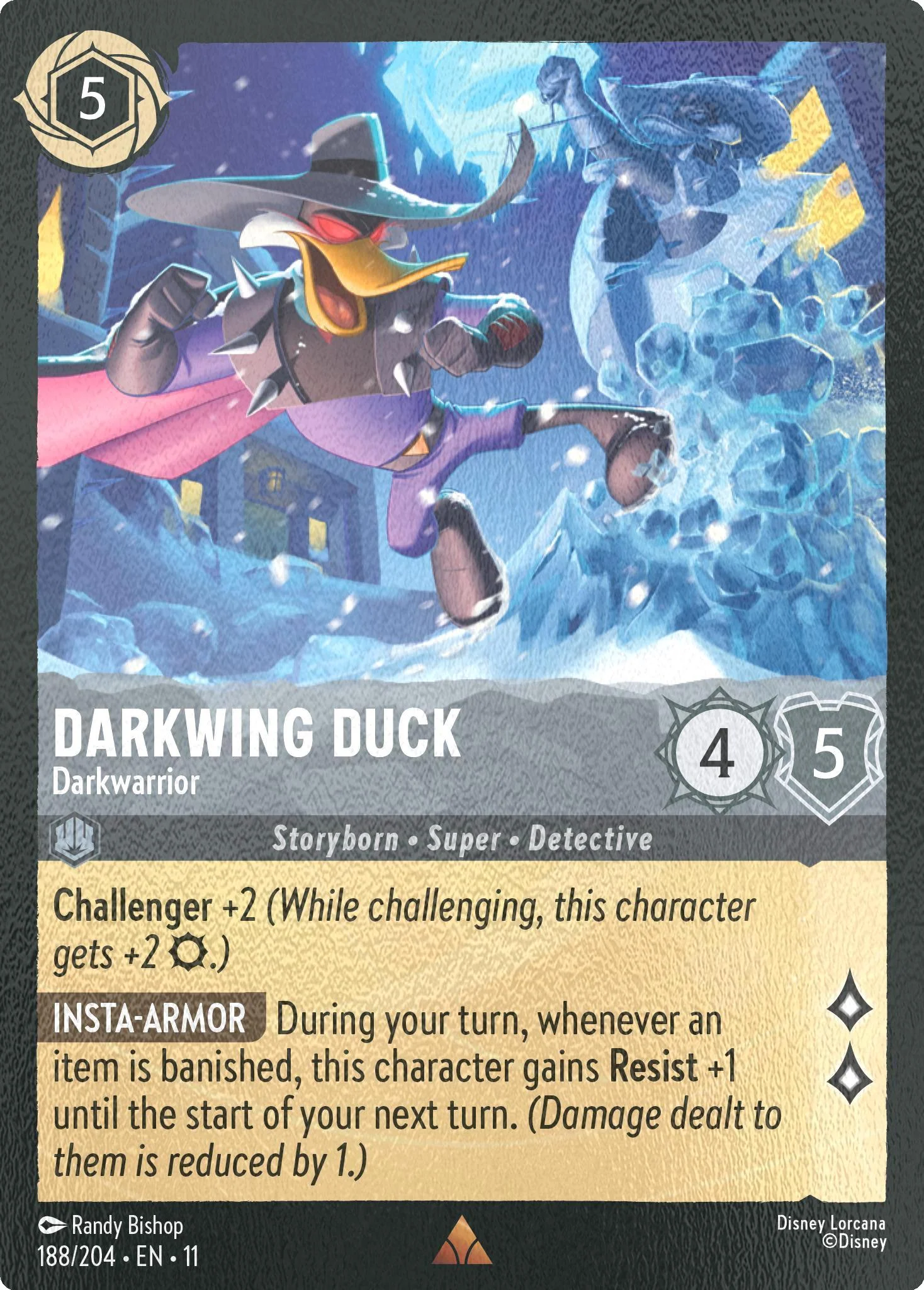 Darkwing Duck - Darkwarrior - 188/204 [Winterspell] [Cold Foil]