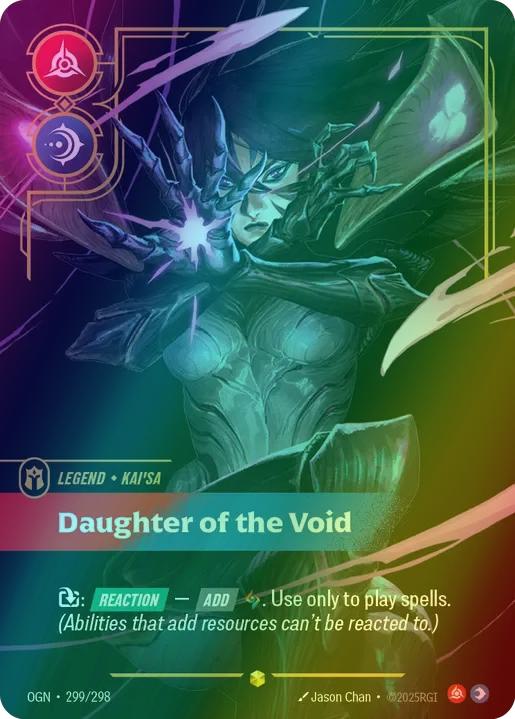 Daughter of the Void (Kai'Sa) (Overnumbered) - 299/298 [Origins] [Foil]