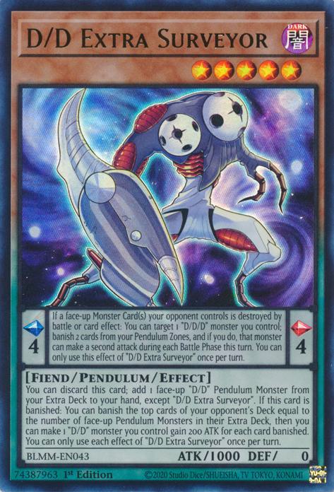 D/D Extra Surveyor - BLMM-EN043 - Ultra Rare - 1st Edition