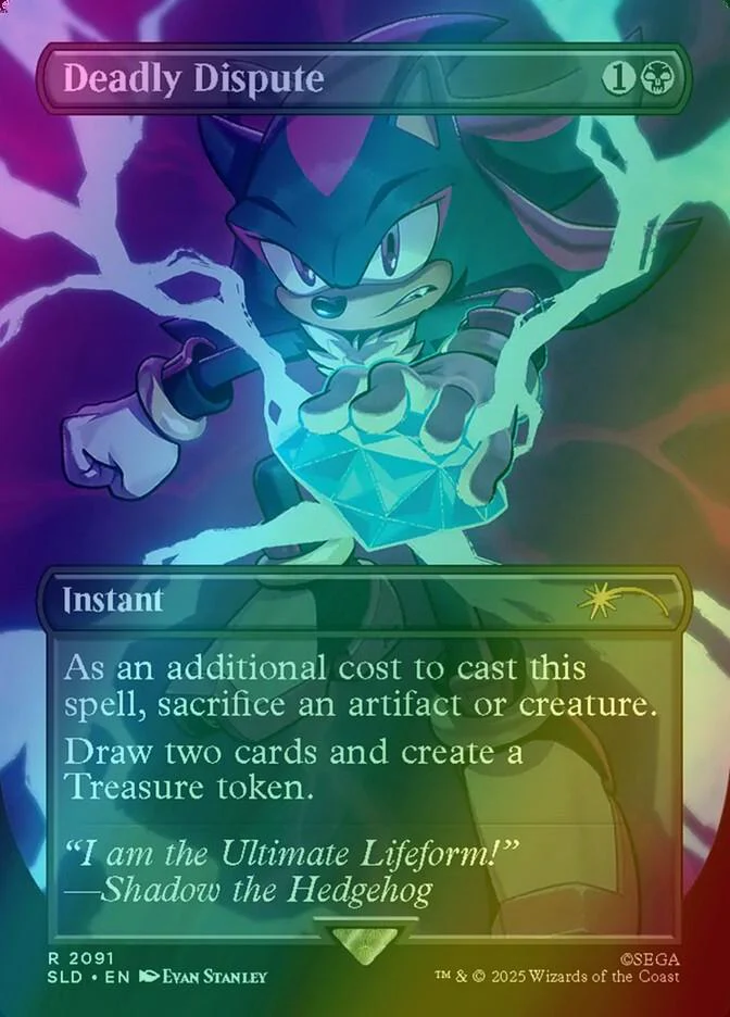 Deadly Dispute [2091] [Borderless] [Secret Lair X Sonic: Chasing Adventure] [Secret Lair Drop] [Foil]
