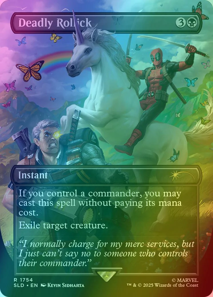 Deadly Rollick [1754] [Borderless] [Marvel's Deadpool] [Secret Lair Drop] [Foil]