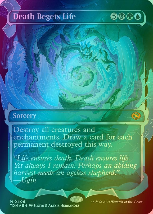 Death Begets Life [406] [Ghostfire Showcase] [Tarkir: Dragonstorm] [Foil]