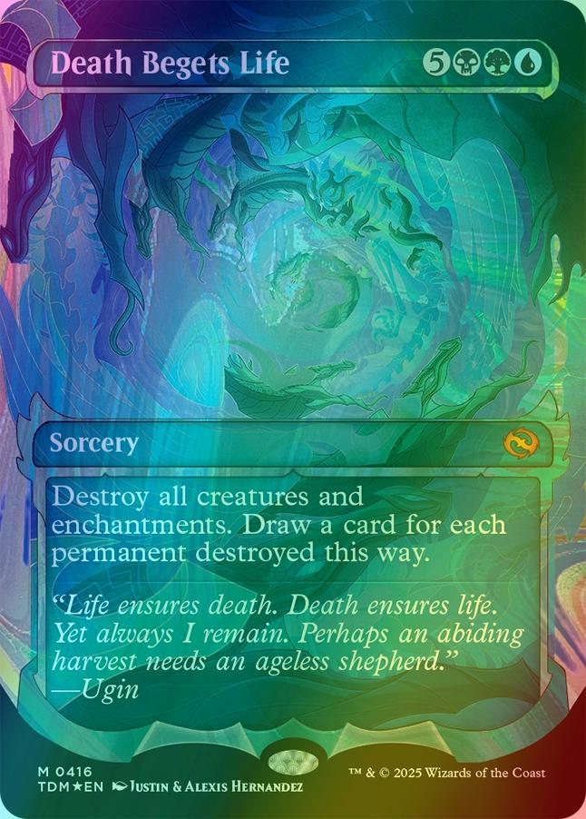 Death Begets Life [416] [Ghostfire Showcase] [Tarkir: Dragonstorm] [Halo Foil]