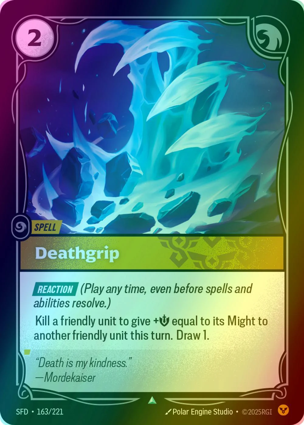 Deathgrip - 163/221 [Spiritforged] [Foil]