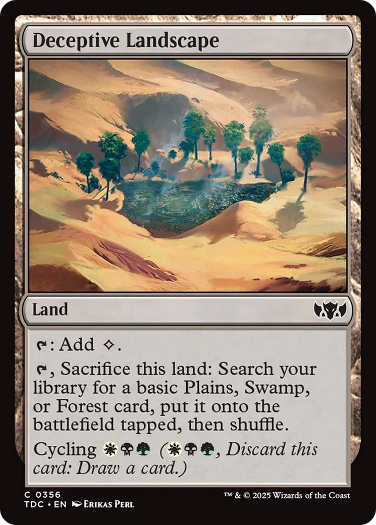 Deceptive Landscape [356] [Tarkir: Dragonstorm: Commander] [Non-Foil]