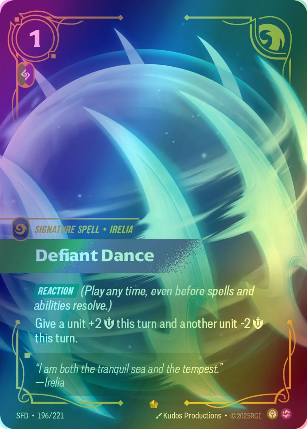 Defiant Dance - 196/221 [Spiritforged] [Foil]