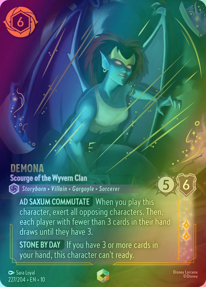 Demona - Scourge of the Wyvern Clan (Enchanted) - 227/204 [Whispers in the Well] [Holofoil]