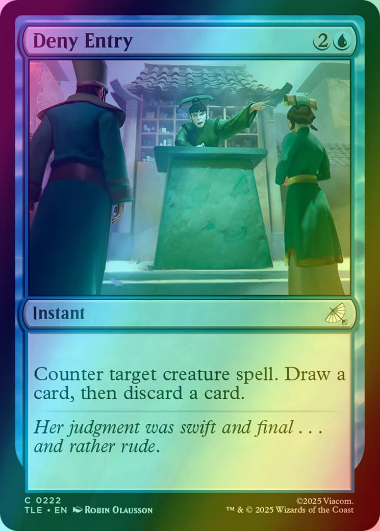 Deny Entry [222] [Avatar: The Last Airbender Eternal] [Foil]