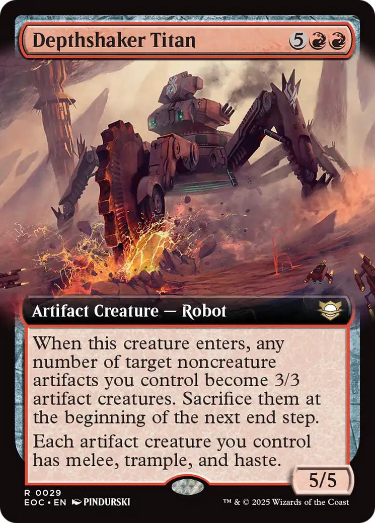 Depthshaker Titan [29] [Extended Art] [Edge of Eternities: Commander] [Non-Foil]