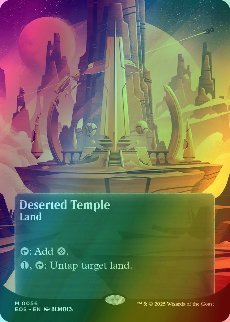 Deserted Temple [56] [Borderless] [Poster] [Edge of Eternities: Stellar Sights] [Foil]