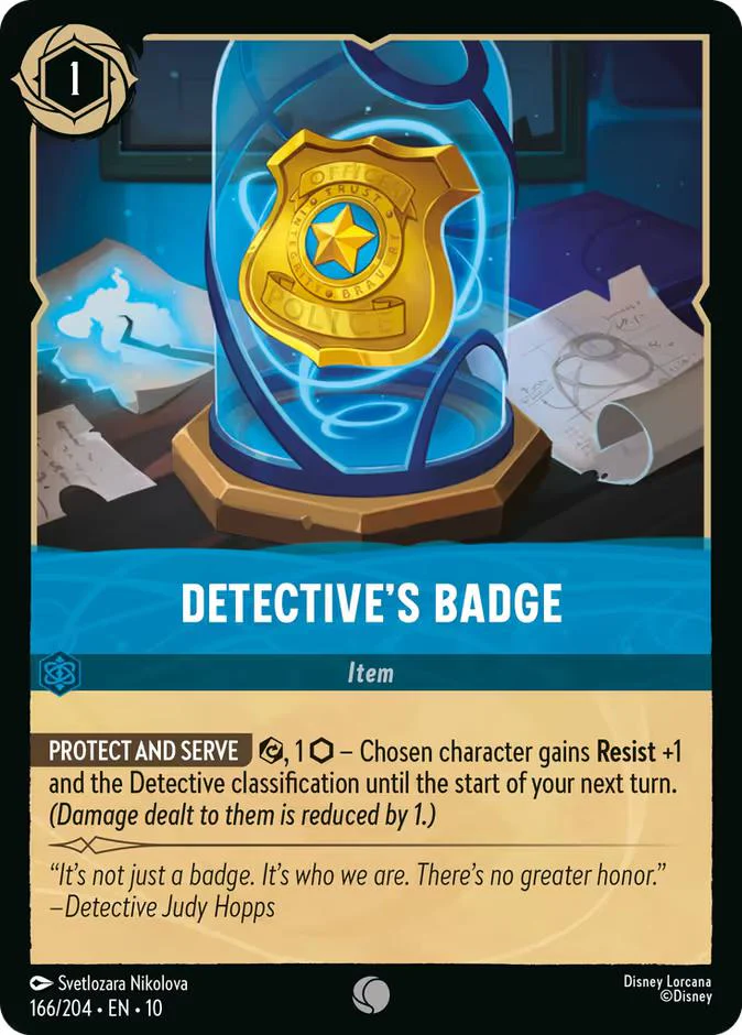 Detective's Badge - 166/204 [Whispers in the Well] [Non-Foil]