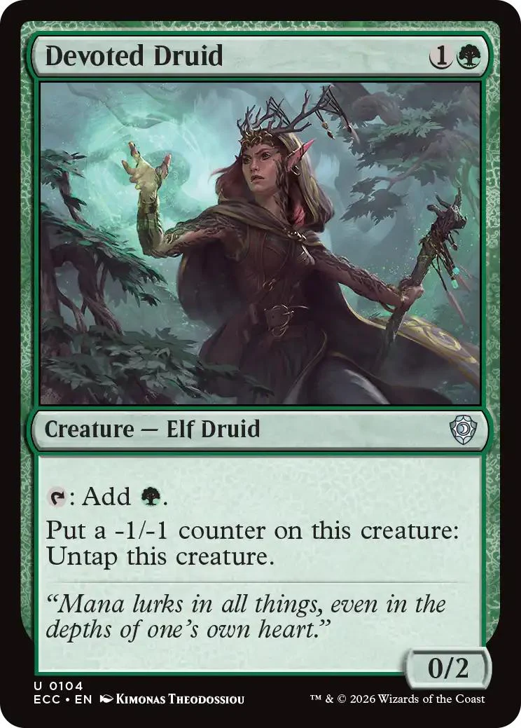 Devoted Druid [104] [Lorwyn Eclipsed: Commander] [Non-Foil]