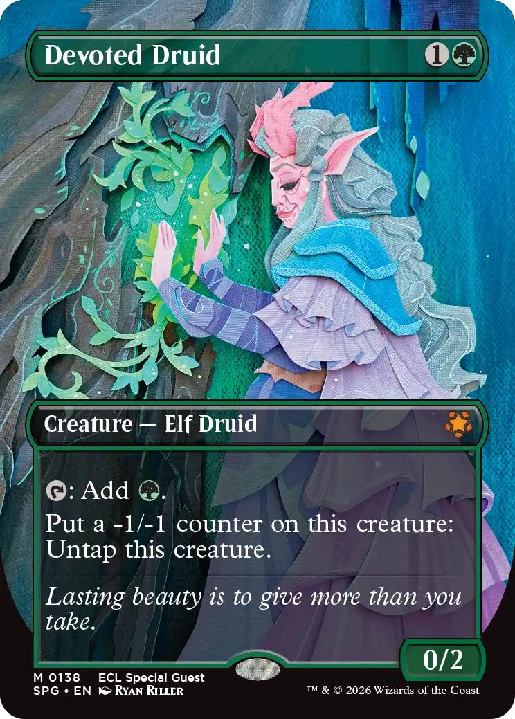 Devoted Druid [138] [Borderless] [Special Guests] [Non-Foil]