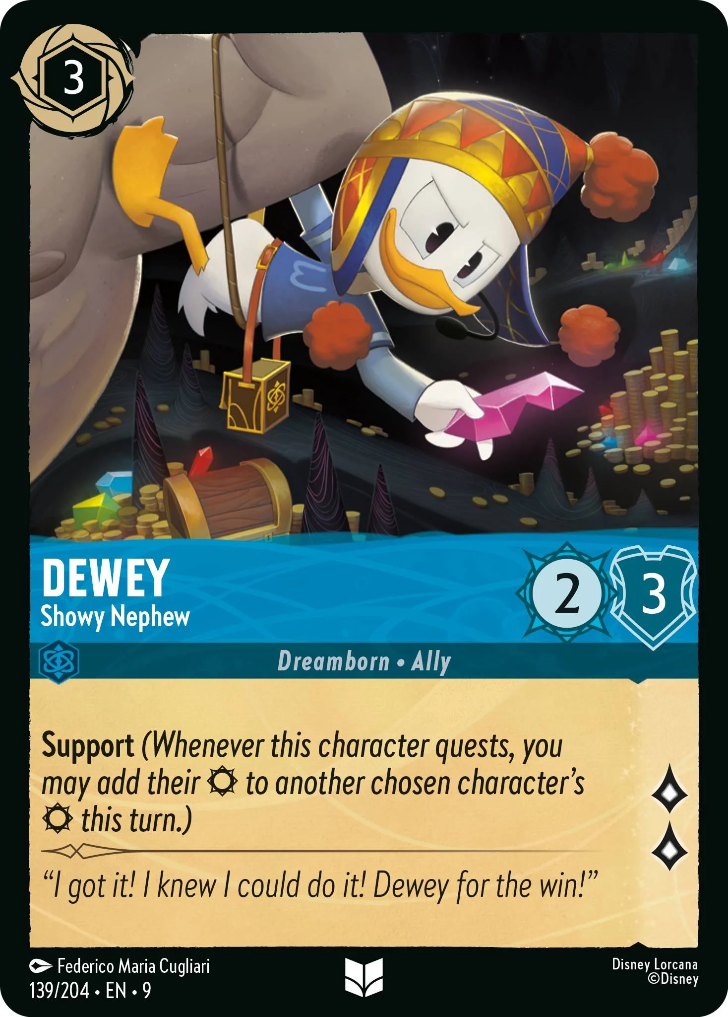 Dewey - Showy Nephew - 139/204 [Fabled] [Non-Foil]