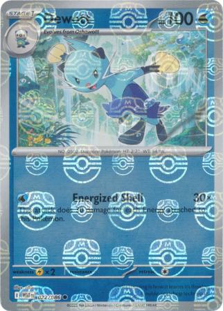 Dewott - Master Ball Pattern - 022/086 - Common [sv105w-022] [Reverse Holo]