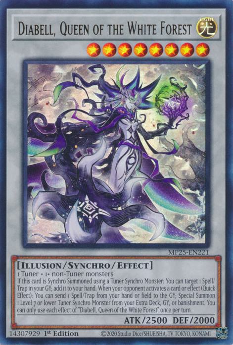 Diabell, Queen of the White Forest - MP25-EN221 - Ultra Rare - 1st Edition