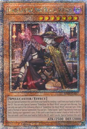Diabellstar the Black Witch - New Art - RA04-EN047 - Quarter Century Secret Rare - 1st Edition