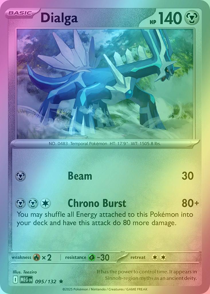 Dialga - 095/132 - Rare [me01-095] [Reverse Holo]