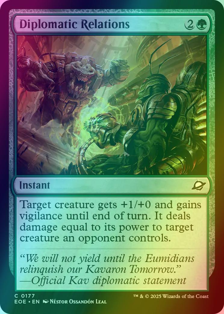 Diplomatic Relations [177] [Edge of Eternities] [Foil]