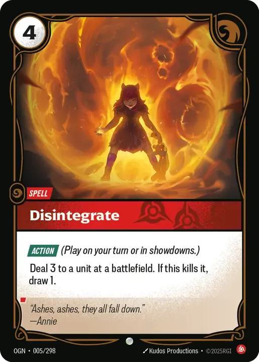 Disintegrate - 005/298 [Origins] [Non-Foil]