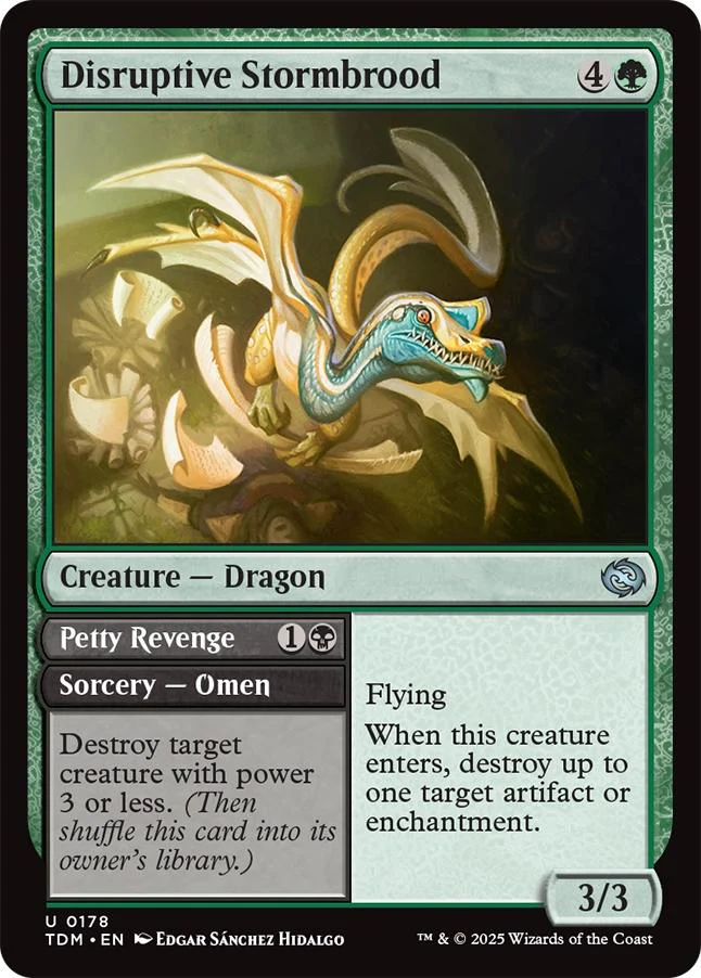 Disruptive Stormbrood // Petty Revenge [178] [Tarkir: Dragonstorm] [Non-Foil]