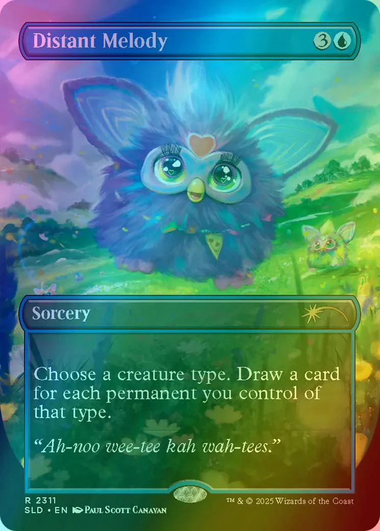 Distant Melody [2311] [Borderless] [Furby: Doo-ay Noo-lah] [Secret Lair Drop] [Rainbow Foil]