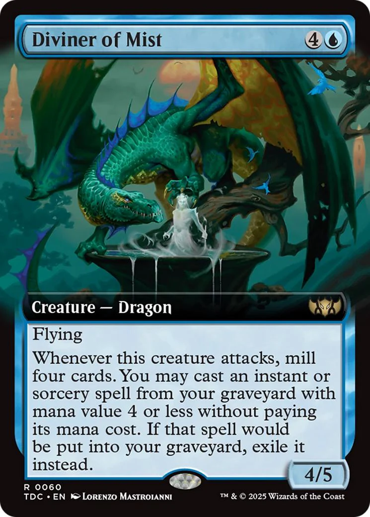 Diviner of Mist [60] [Extended Art] [Tarkir: Dragonstorm: Commander] [Non-Foil]