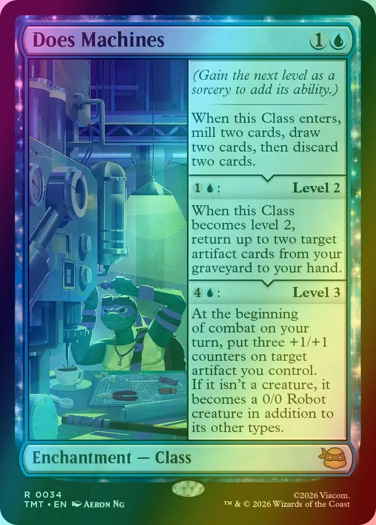 Does Machines [34] [Teenage Mutant Ninja Turtles] [Foil]