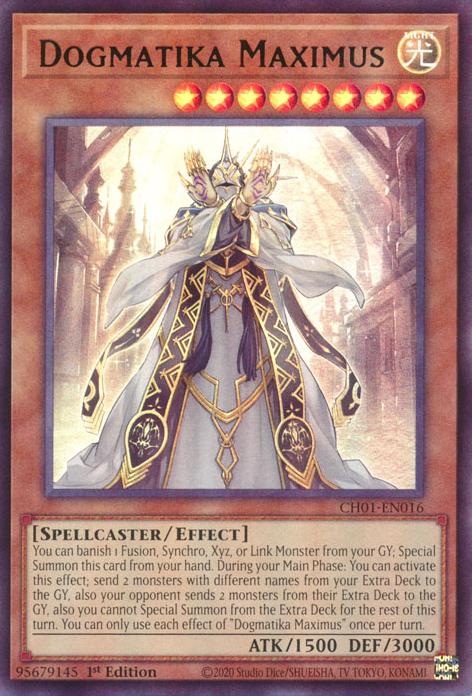 Dogmatika Maximus - CH01-EN016 - Ultra Rare - 1st Edition