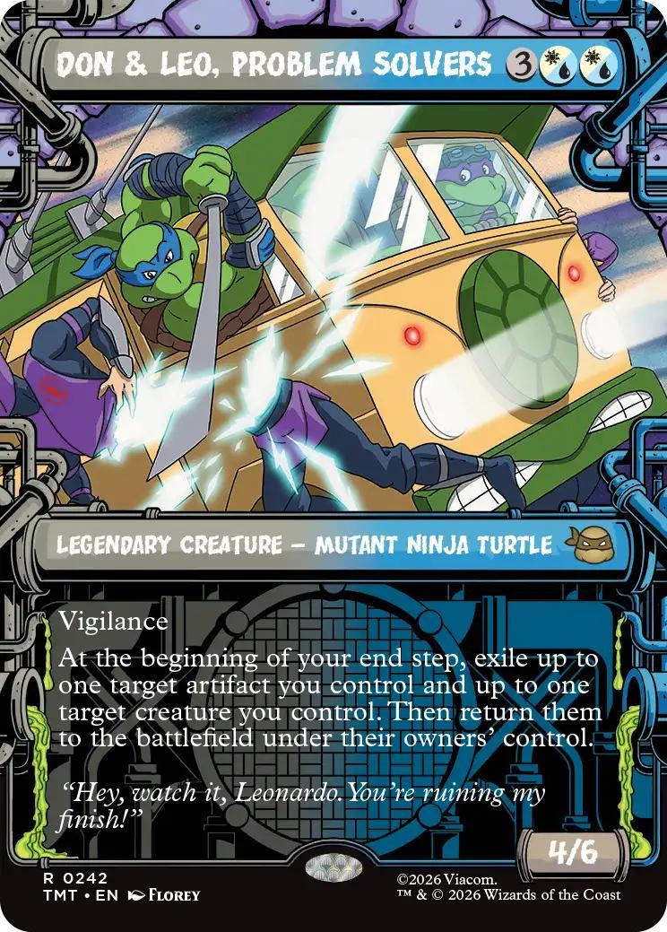 Don & Leo, Problem Solvers [242] [Sewer Frame] [Teenage Mutant Ninja Turtles] [Non-Foil]