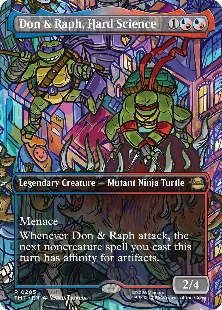 Don & Raph, Hard Science [205] [Borderless] [Scene] [Teenage Mutant Ninja Turtles] [Non-Foil]