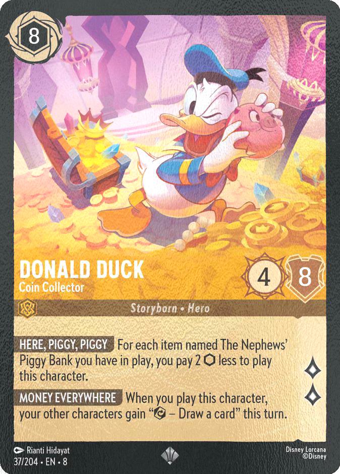 Donald Duck - Coin Collector - 37/204 [Reign of Jafar] [Cold Foil]