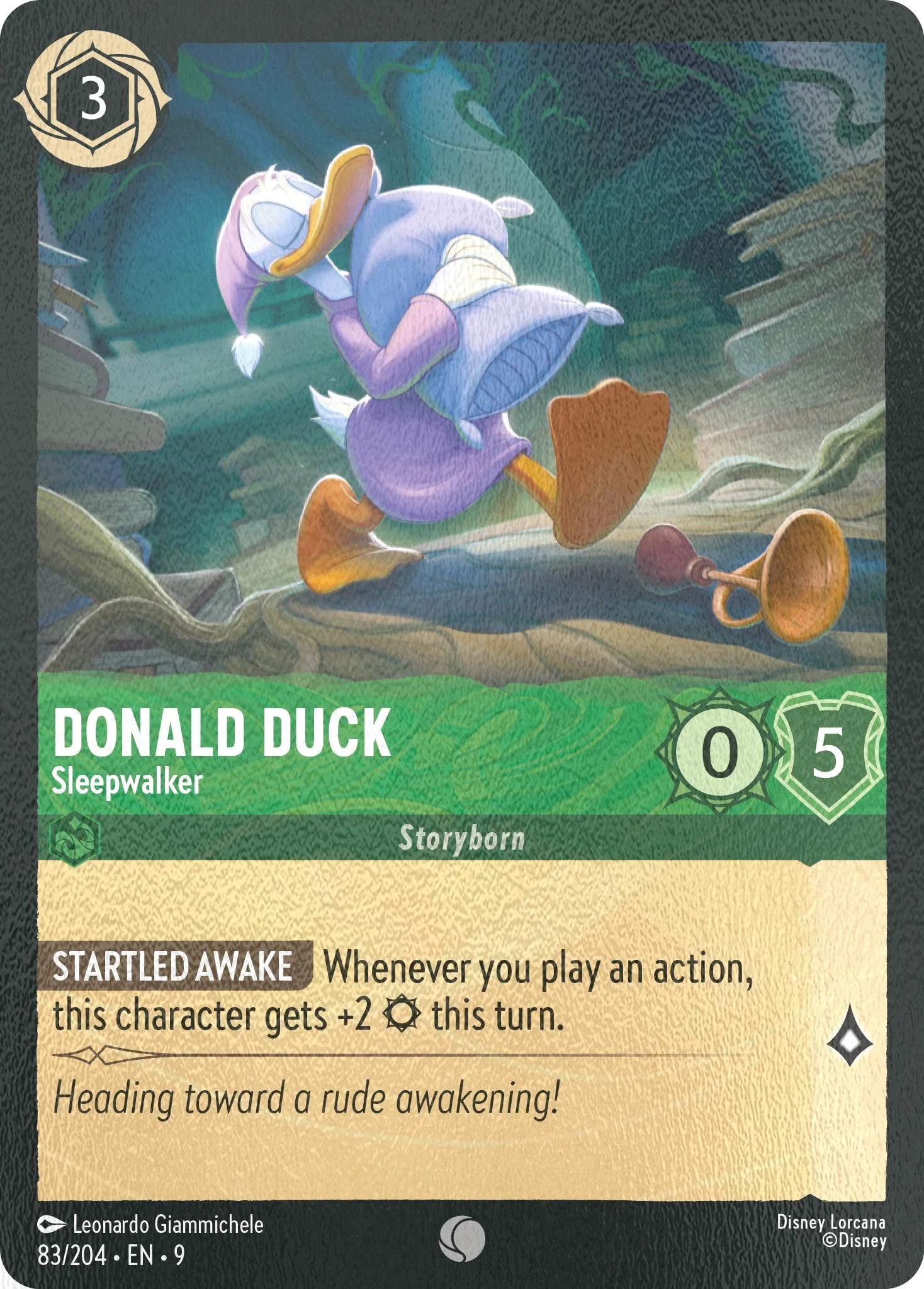 Donald Duck - Sleepwalker - 83/204 [Fabled] [Cold Foil]