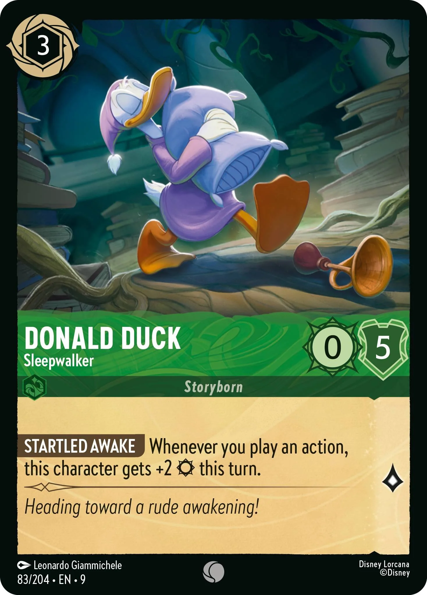 Donald Duck - Sleepwalker - 83/204 [Fabled] [Non-Foil]