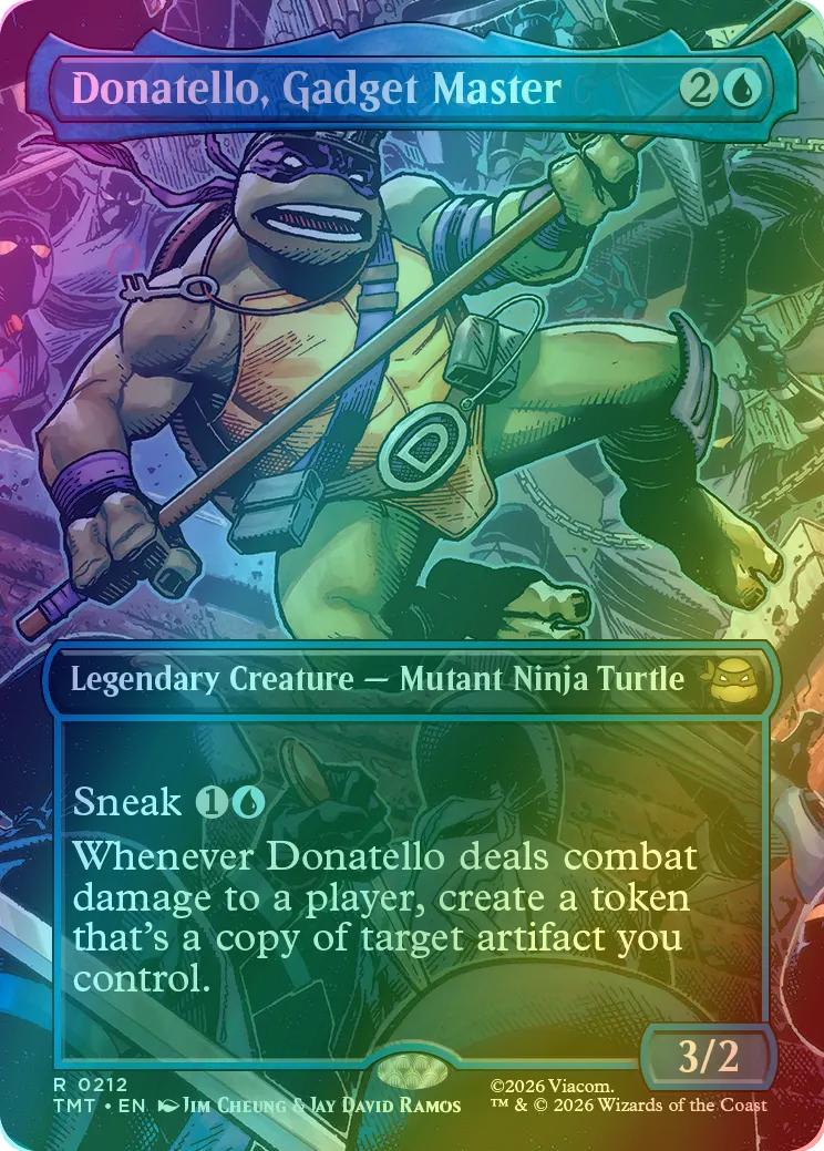 Donatello, Gadget Master [212] [Borderless] [Scene] [Teenage Mutant Ninja Turtles] [Foil]