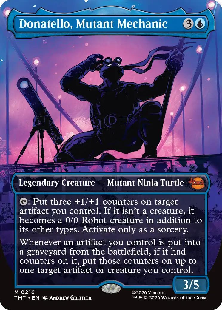 Donatello, Mutant Mechanic [216] [Borderless] [Silhouette] [Teenage Mutant Ninja Turtles] [Non-Foil]