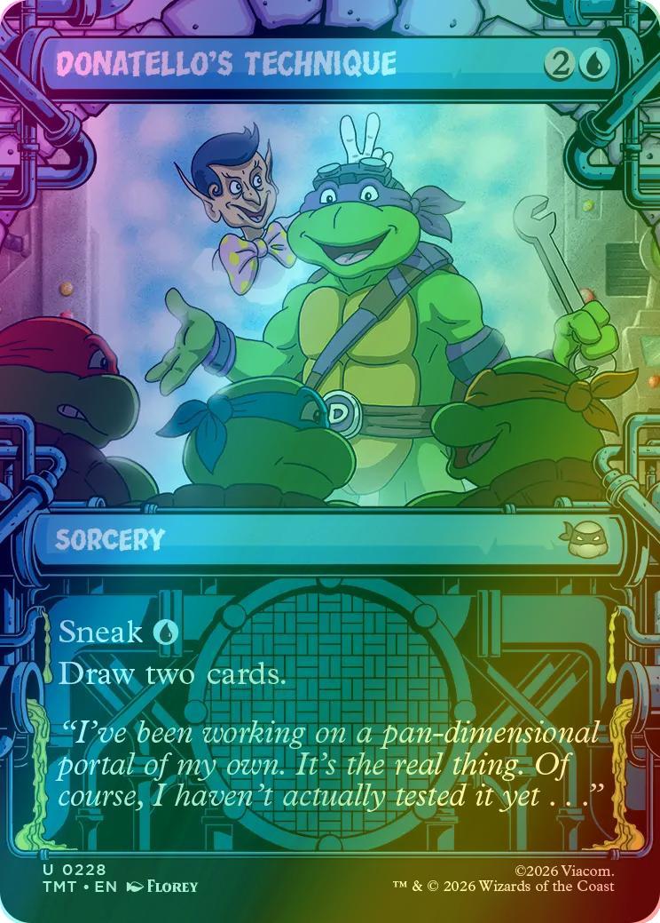 Donatello's Technique [228] [Sewer Frame] [Teenage Mutant Ninja Turtles] [Foil]