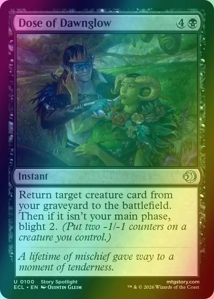 Dose of Dawnglow [100] [Lorwyn Eclipsed] [Foil]