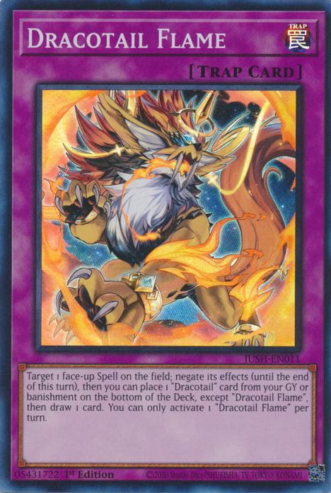 Dracotail Flame - JUSH-EN011 - Super Rare - 1st Edition