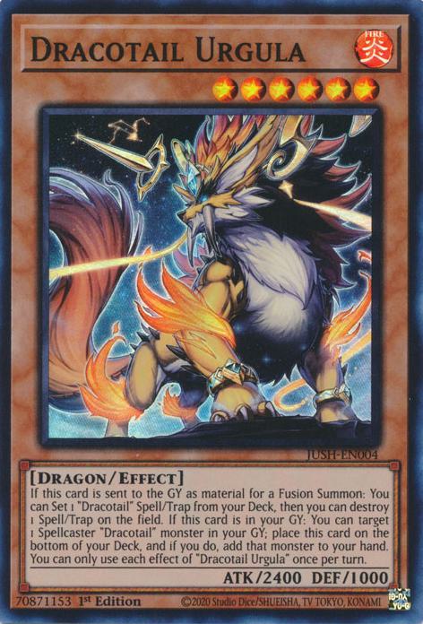 Dracotail Urgula - JUSH-EN004 - Super Rare - 1st Edition