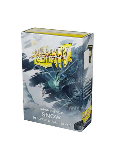 Dragon Shield Japanese - Matte Dual - Snow - 60ct