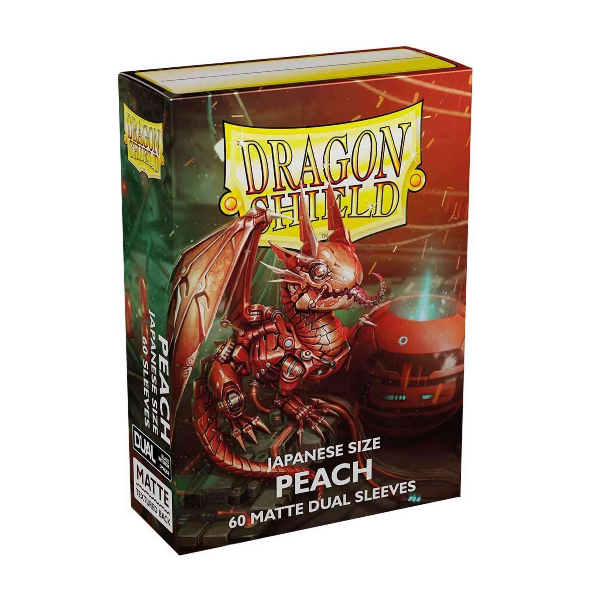 Dragon Shield Matte Dual - Japanese Sleeves - 60ct - Peach