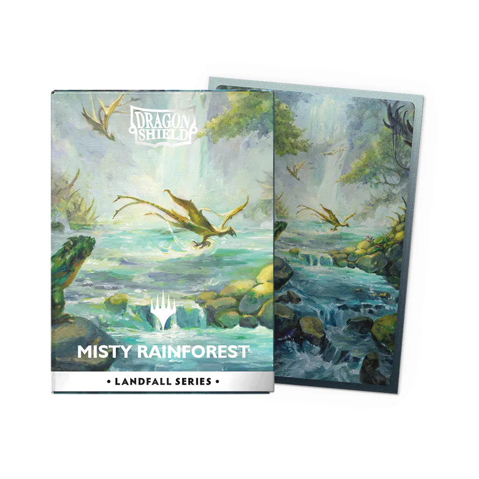 Dragon Shield Matte Dual Sleeves - Standard Size - 100ct - Landfall Series - Misty Rainforest - Image 2