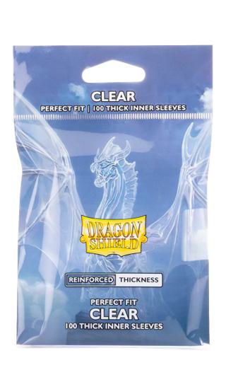 Dragon Shield Perfect Fit Thick Inner Sleeves - Standard Size - 100ct - Clear