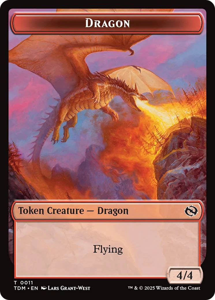 Dragon Token (11) // Reliquary Dragon Token (15) [Tarkir: Dragonstorm: Tokens] [Non-Foil]