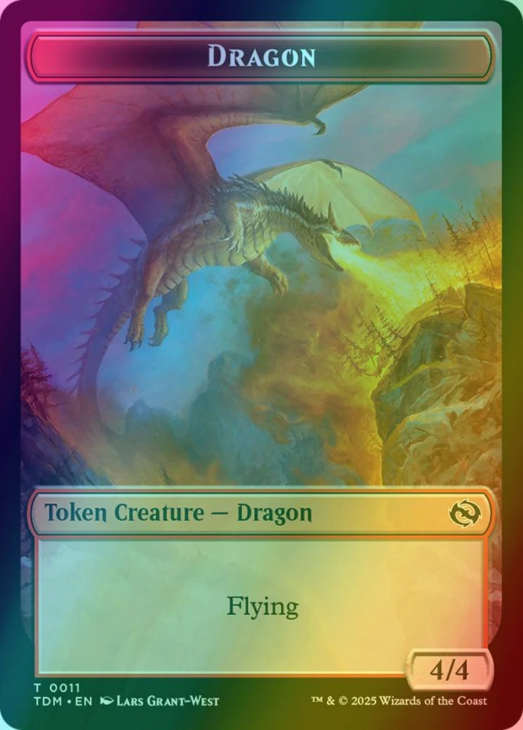 Dragon Token (11) // Reliquary Dragon Token (15) [Tarkir: Dragonstorm: Tokens] [Foil]