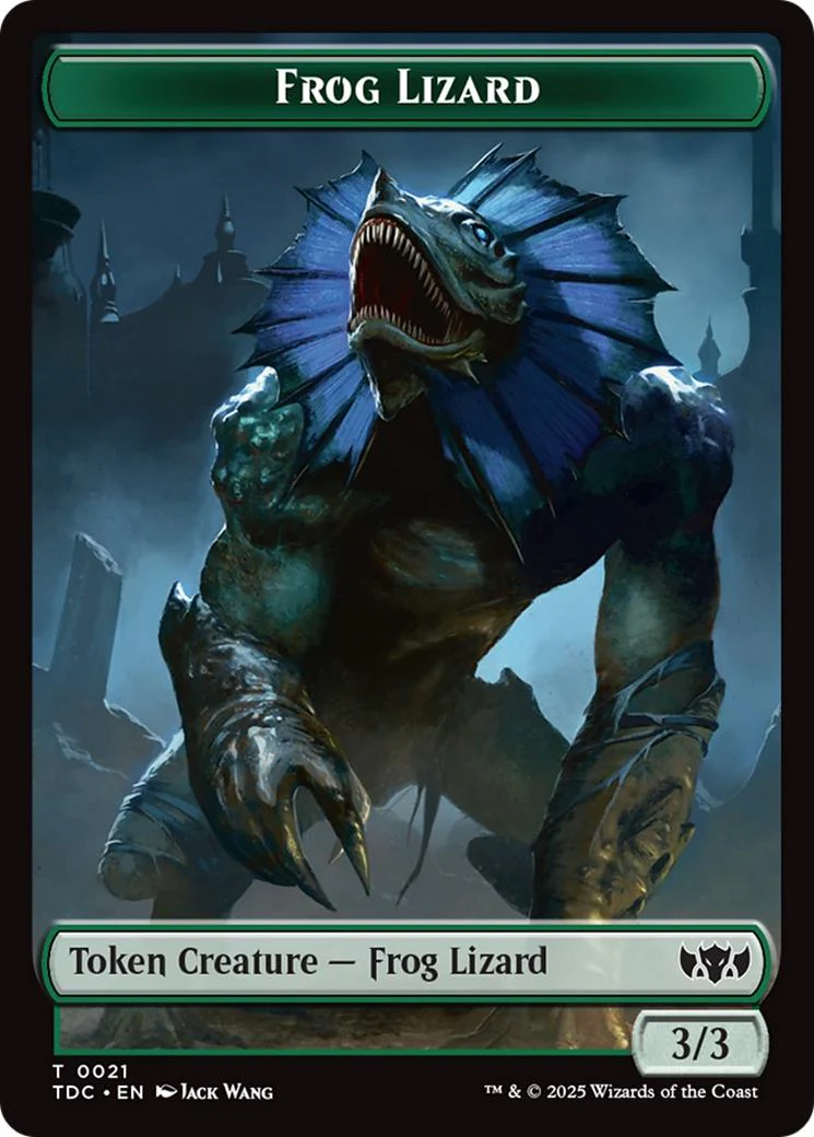 Dragon Token (14) // Frog Lizard Token (21) [Tarkir: Dragonstorm: Commander: Tokens] [Non-Foil] - Image 2